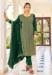 Picture of Georgette Forest Green Straight Cut Salwar Kameez