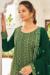 Picture of Georgette Forest Green Straight Cut Salwar Kameez