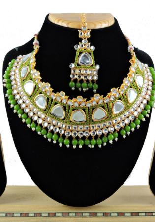 Picture of Pretty Dark Khaki Necklace Set