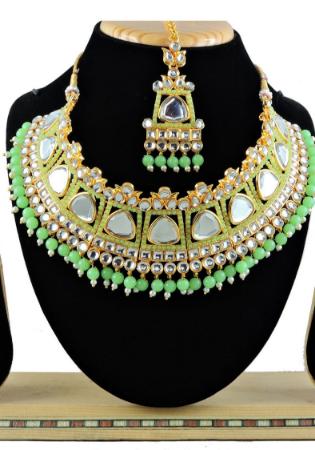 Picture of Pleasing Dark Sea Green Necklace Set