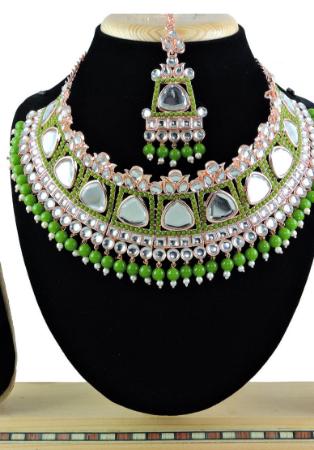 Picture of Sightly Dark Olive Green Necklace Set