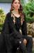 Picture of Shapely Organza Black Straight Cut Salwar Kameez