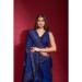 Picture of Classy Georgette & Silk Dark Slate Blue Saree