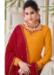 Picture of Lovely Georgette Golden Rod Readymade Salwar Kameez