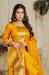 Picture of Good Looking Silk Yellow Straight Cut Salwar Kameez