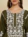 Picture of Delightful Cotton Dark Olive Green Kurtis & Tunic