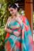 Picture of Sightly Organza Medium Turquoise Saree