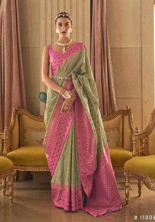 Picture of Admirable Silk Dark Khaki Saree