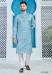 Picture of Enticing Silk Cadet Blue Kurtas