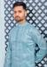 Picture of Enticing Silk Cadet Blue Kurtas