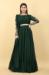 Picture of Crepe & Georgette Dark Slate Grey Readymade Gown