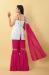 Picture of Cotton & Georgette Crimson Readymade Salwar Kameez