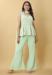 Picture of Cotton & Georgette Dark Sea Green Readymade Salwar Kameez