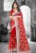 Picture of Fascinating Net Fire Brick Saree