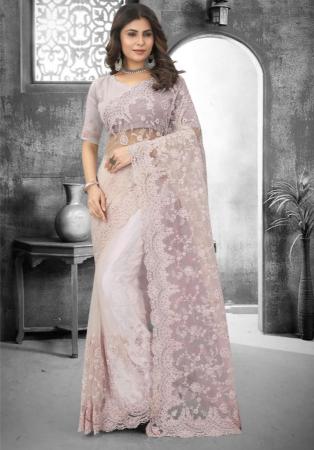 Picture of Bewitching Net Thistle Saree