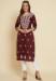 Picture of Stunning Cotton Brown Kurtis & Tunic