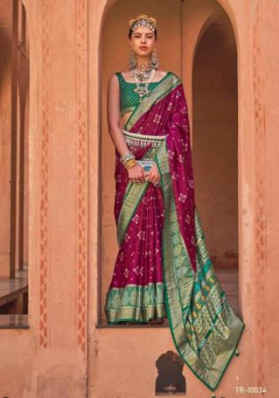 Picture of Stunning Silk Fire Brick Saree