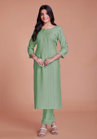 Picture of Fascinating Organza Dark Sea Green Kurtis & Tunic