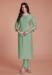 Picture of Fascinating Organza Dark Sea Green Kurtis & Tunic