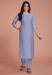 Picture of Well Formed Organza Light Slate Grey Kurtis & Tunic