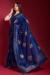 Picture of Nice Georgette & Silk Midnight Blue Saree