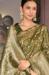 Picture of Graceful Silk Dark Olive Green Saree