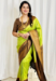 Picture of Sightly Silk Golden Rod Saree