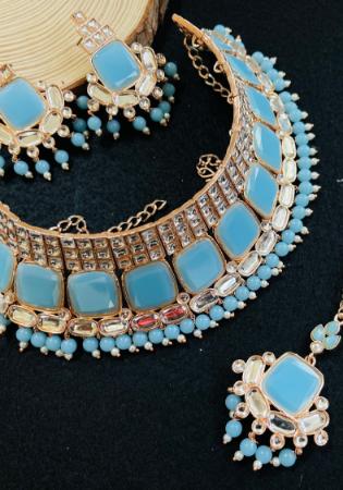 Picture of Pretty Steel Blue Necklace Set