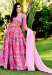 Picture of Statuesque Chiffon Hot Pink Lehenga Choli