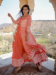 Picture of Stunning Rayon & Cotton Indian Red Readymade Gown