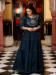 Picture of Rayon & Cotton Midnight Blue Readymade Gown