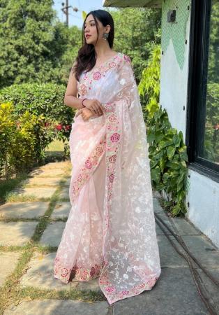 Picture of Statuesque Organza Thistle Saree