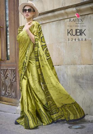 Picture of Resplendent Satin Olive Drab Saree