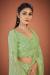 Picture of Elegant Georgette Dark Sea Green Saree