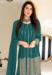 Picture of Georgette Steel Blue Straight Cut Salwar Kameez