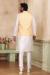 Picture of Splendid Silk Off White Kurtas