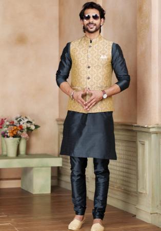 Picture of Fascinating Silk Dark Slate Grey Kurtas