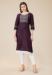 Picture of Pleasing Silk Dark Olive Green Kurtis & Tunic