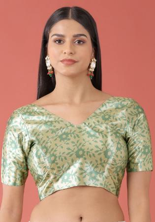 Picture of Bewitching Silk Dark Sea Green Designer Blouse