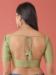 Picture of Fascinating Silk Dark Khaki Designer Blouse