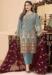 Picture of Georgette Steel Blue Straight Cut Salwar Kameez