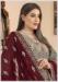 Picture of Bewitching Georgette Grey Straight Cut Salwar Kameez