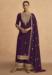 Picture of Fine Georgette Purple Straight Cut Salwar Kameez