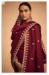 Picture of Elegant Georgette Maroon Straight Cut Salwar Kameez