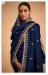 Picture of Georgette Midnight Blue Straight Cut Salwar Kameez