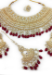 Picture of Alluring Maroon Necklace Set