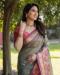 Picture of Well Formed Organza Dark Slate Grey Saree