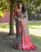 Picture of Well Formed Organza Dark Slate Grey Saree