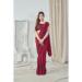 Picture of Nice Lycra Crimson Saree