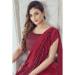 Picture of Nice Lycra Crimson Saree